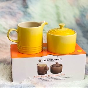 Le Creuset Soleil Yellow Sugar & Creamer Set